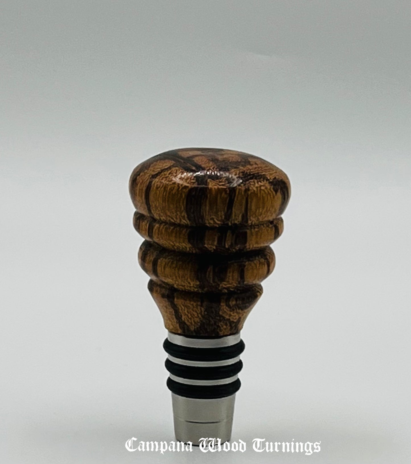 Zebra Wood Bottle Stopper